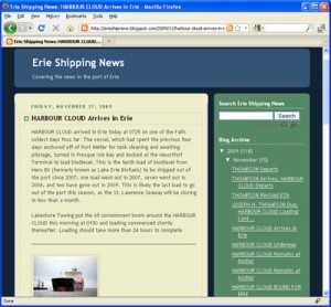 Erie Shipping News