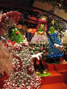 The Disney Store's Christmas Display
