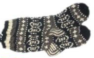 knitted socks